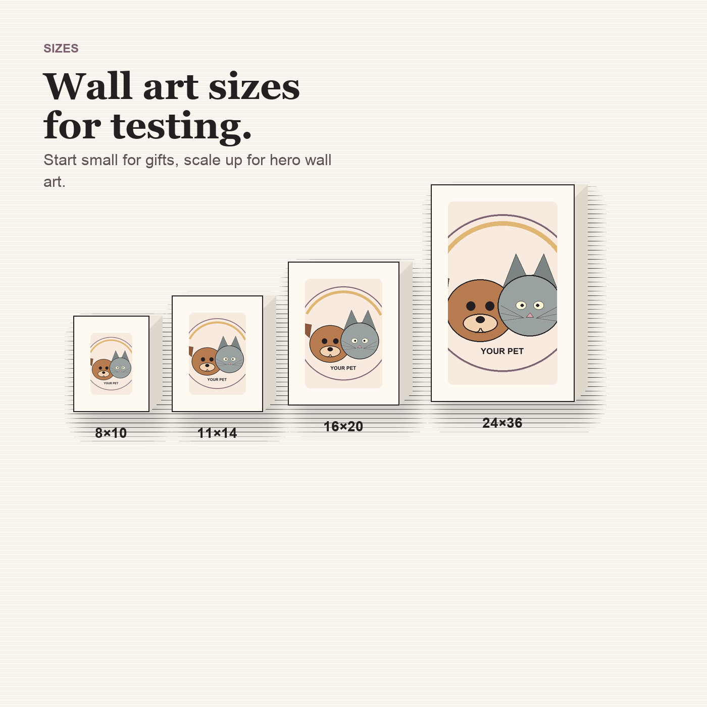 Custom Pet Portrait Canvas preview 3