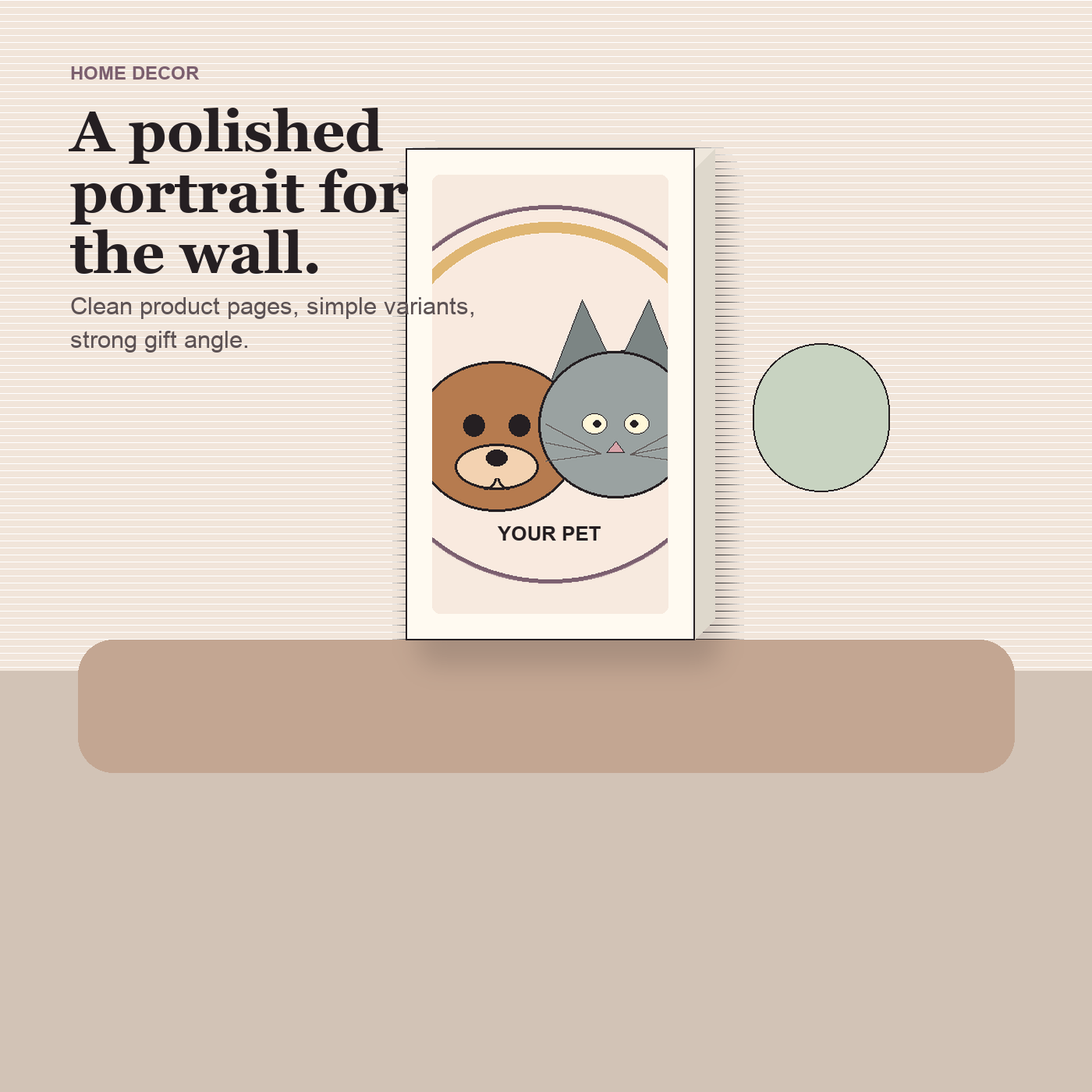 Custom Pet Portrait Canvas preview 4