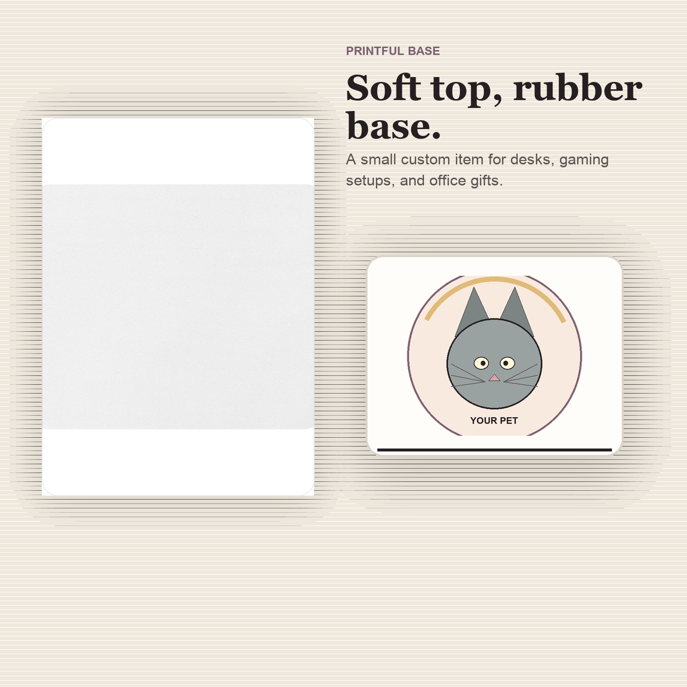 Custom Pet Portrait Mouse Pad preview 2