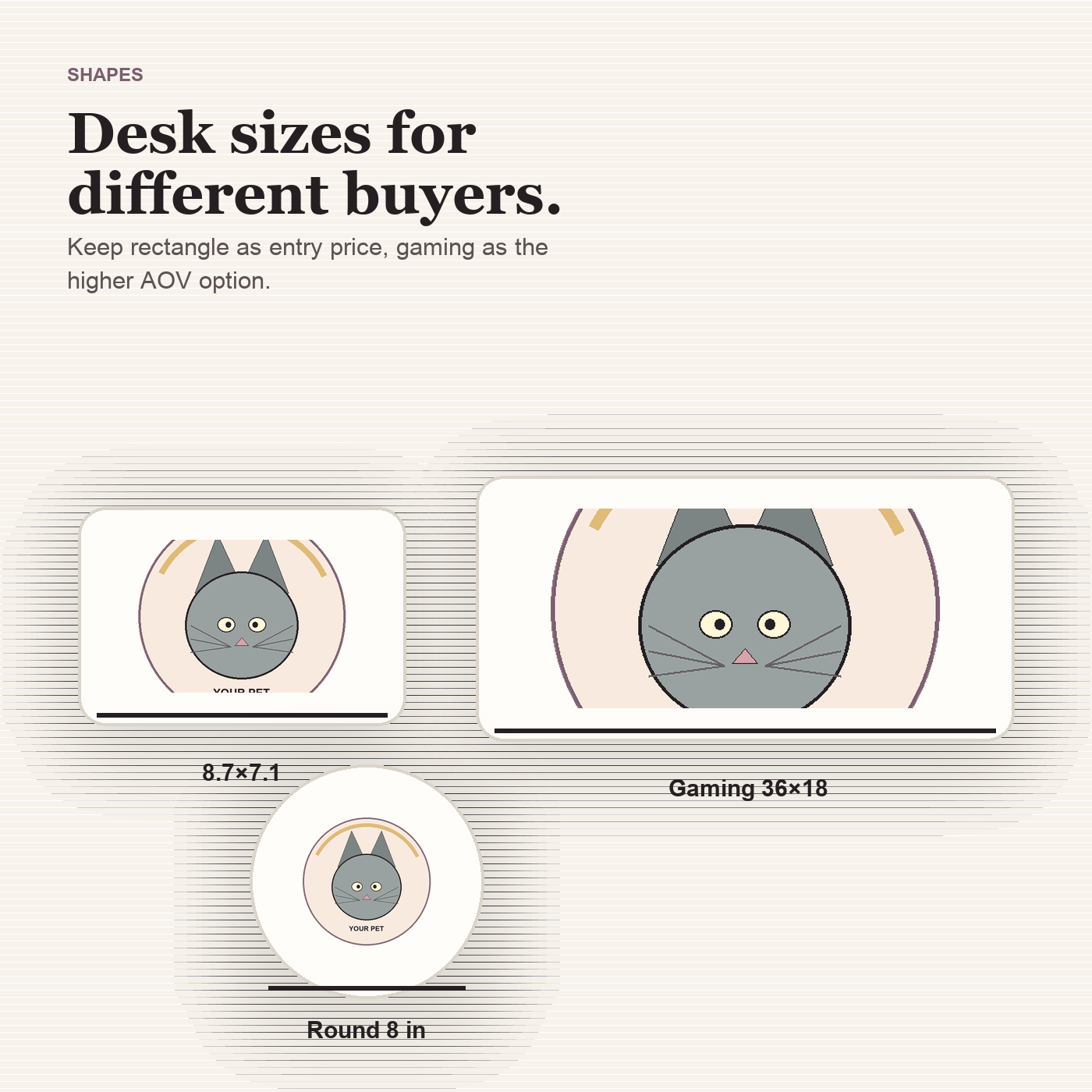 Custom Pet Portrait Mouse Pad preview 3