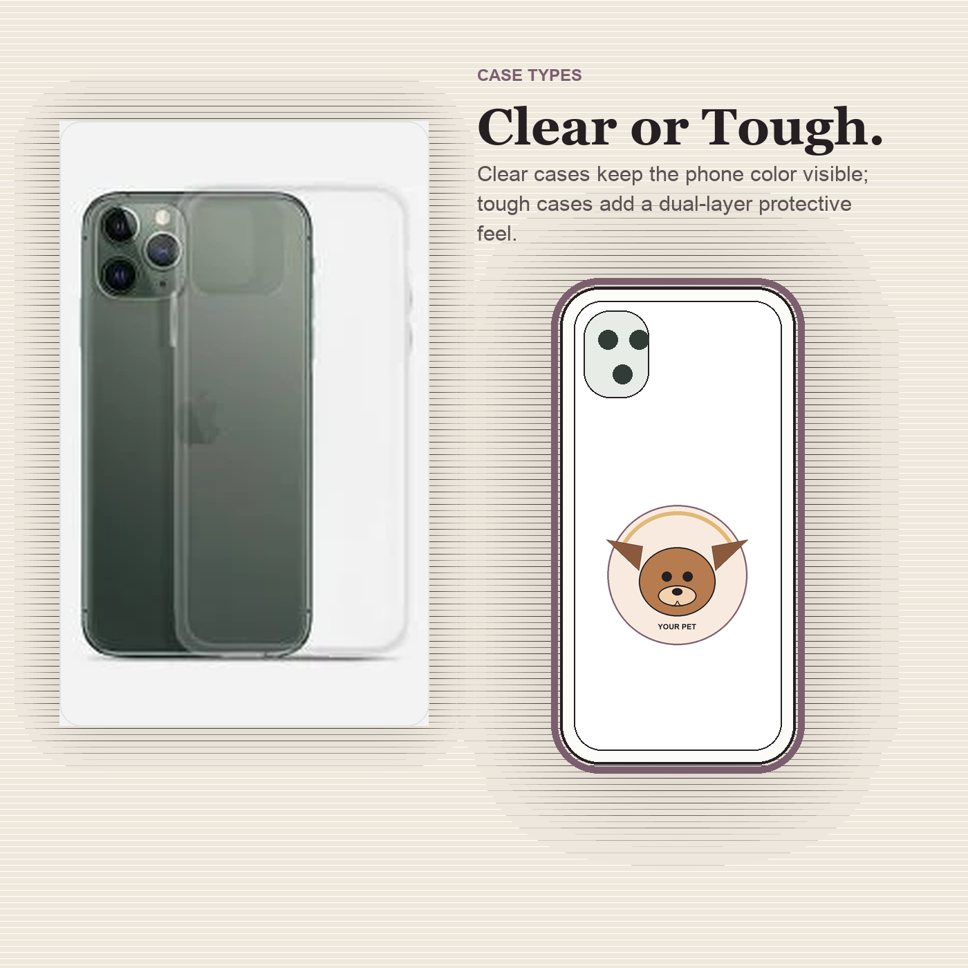 Custom Pet Portrait Phone Case preview 2