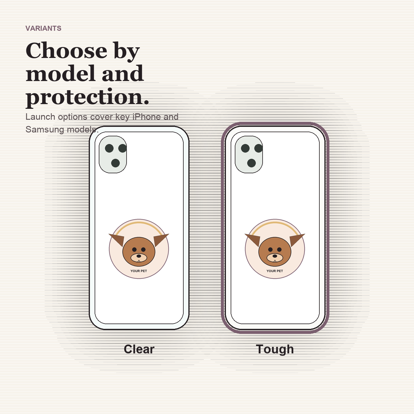 Custom Pet Portrait Phone Case preview 3