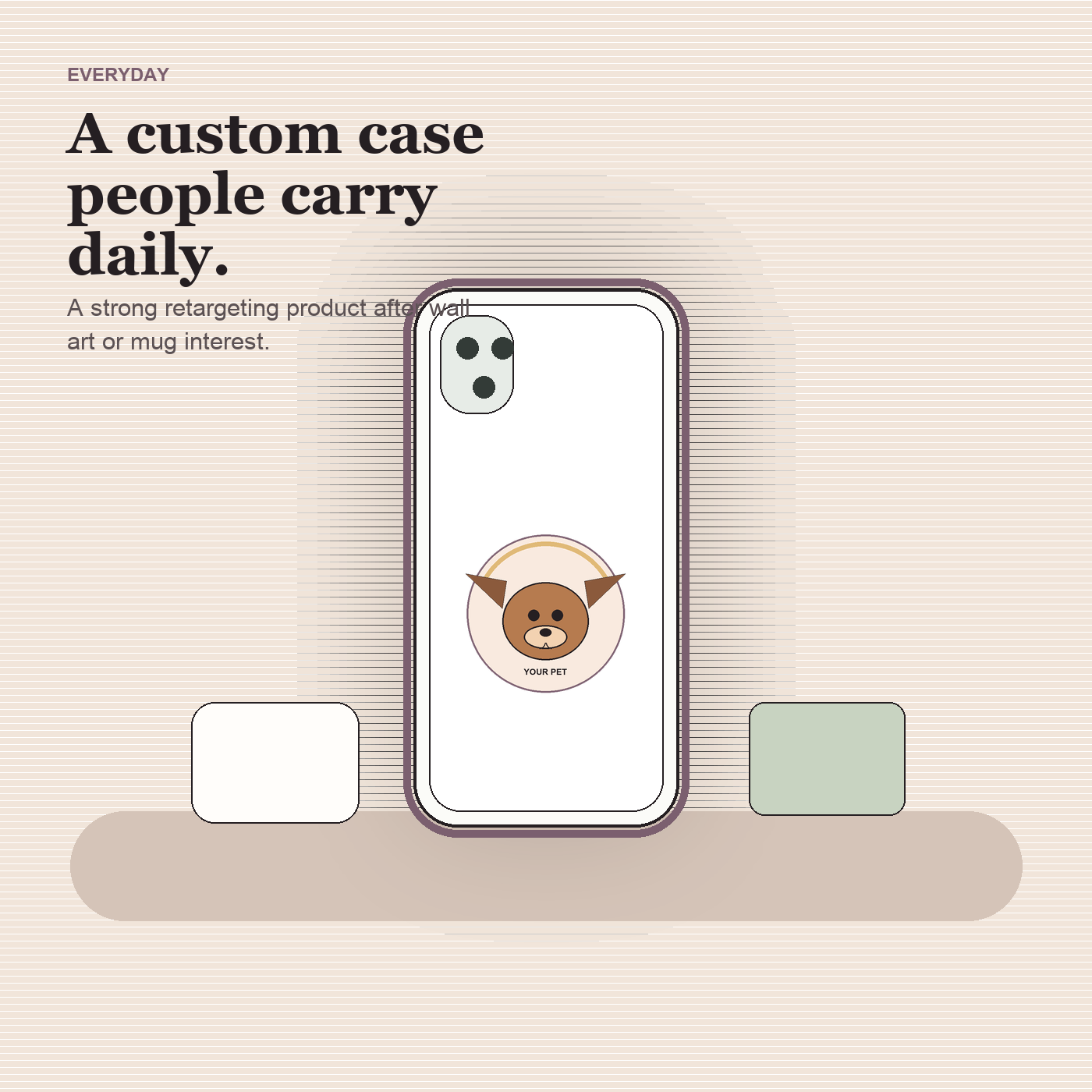 Custom Pet Portrait Phone Case preview 4