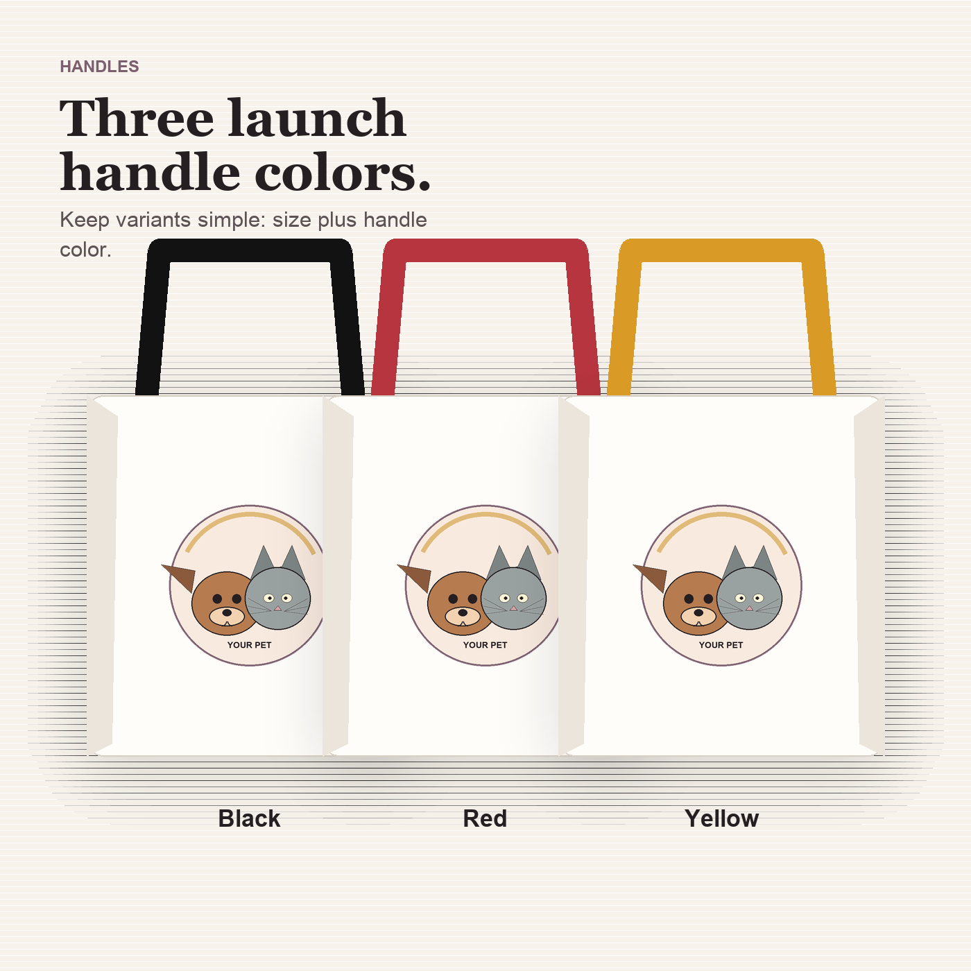 Custom Pet Portrait Tote Bag preview 3